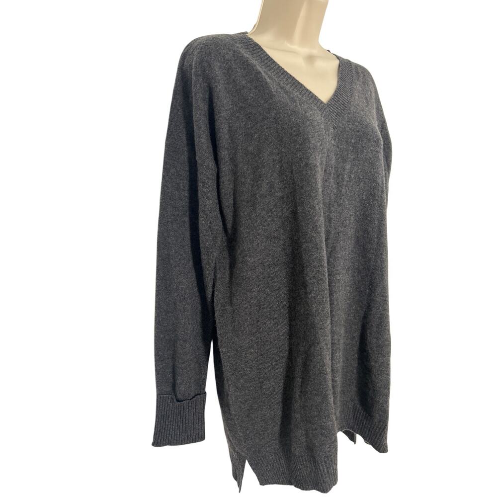 Premise Womens Medium Sweater 100% Cashmere NWT Full Sleeve, V-Neck, Oversized